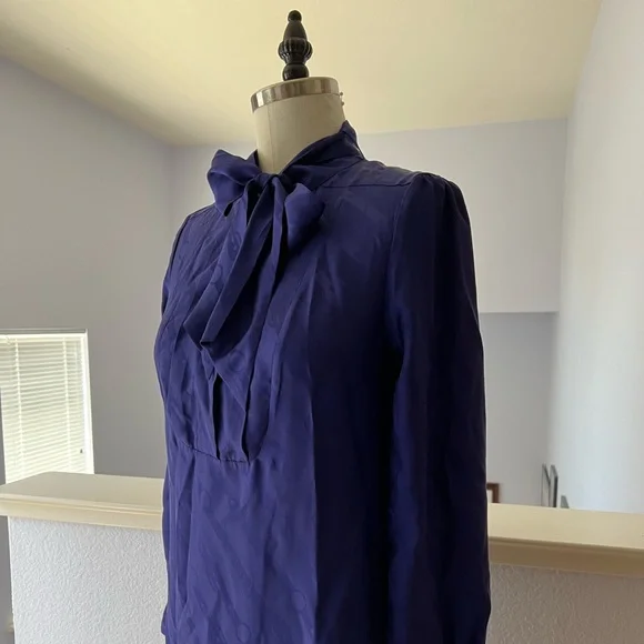 Banana Republic | Dresses | Deep Blue Silk Dress From Banana Republic Size  Petite M | Poshmark